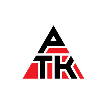 PTK triangle letter logo design with triangle shape. PTK triangle logo design monogram. PTK triangle vector logo template with red color. PTK triangular logo Simple, Elegant, and Luxurious Logo...