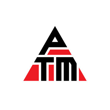 PTM triangle letter logo design with triangle shape. PTM triangle logo design monogram. PTM triangle vector logo template with red color. PTM triangular logo Simple, Elegant, and Luxurious Logo...