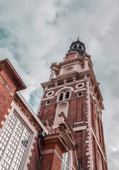 Exterior view of Zuiderkerk or Southern Church in Amsterdam, the Netherlands