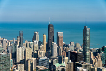 Obraz premium Aerial view of Chicago