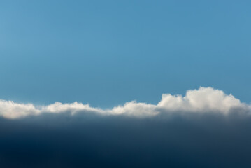 The sky before the storm (copy space).