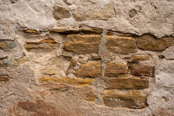 closeup of ancient stoned wall texture