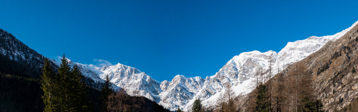 Monte Rosa group viewed from Macugnaga