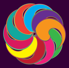 Spiral Design Element. Background abstract image
