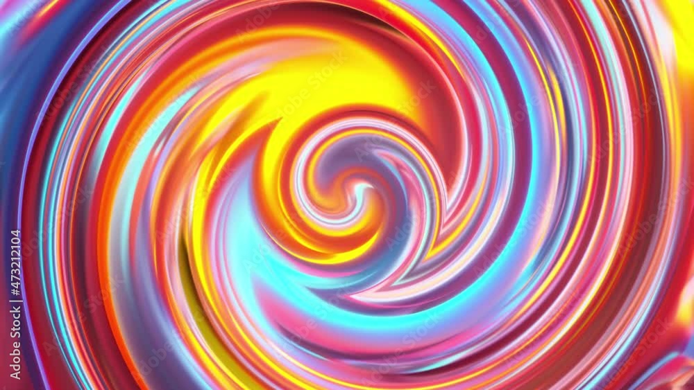 Poster abstract 3d render swirl with twisting lines in constant rotation effect. ring energy sucks in spati