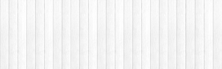 Panorama of White wood color texture vertical for background. Surface light clean of table top view. Natural patterns for design art work and interior or exterior