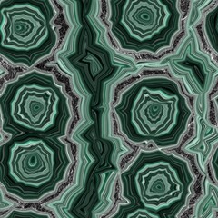 Seamless banded agate geode marble rock with gray stone edge surface pattern design for print. High quality illustration. Infinite continuous repeat of agate mineral stone abstract wallpaper design.