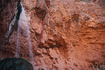Ribbon Falls in the Grand Canyon off of the North Kaibab Trail
