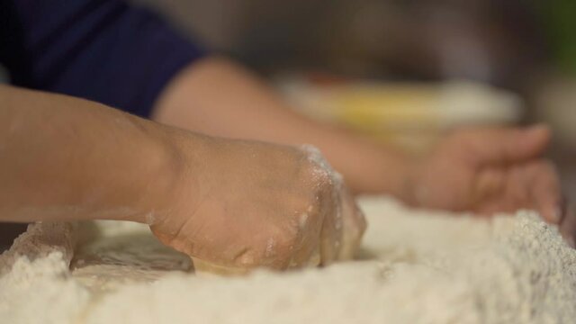 latina woman working in personal bakery business