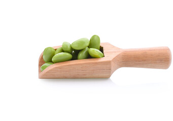 edamame beans isolated on white background