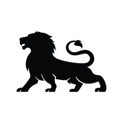 lion silhouette vector