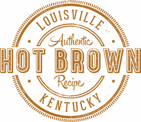 Authentic Louisville Hot Brown Sandwich Menu Design