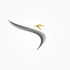 bird beauty logo concept. body style relax