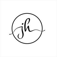 Stylish and modern template initial design logo