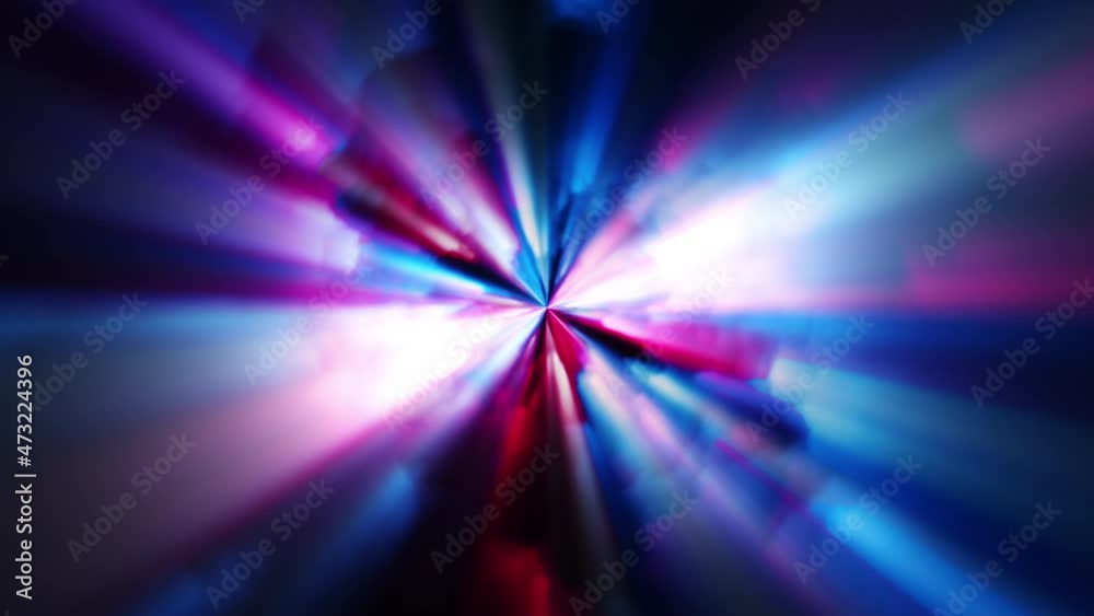 Wall mural abstract seamless loop rotating blue glow energy shine spiral galaxy in deep space with the beam wit