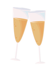 toast champagne glasses