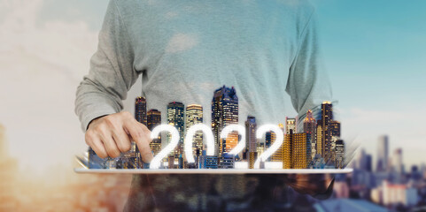 2022  new technology, new trend business investment and, augmented reality technology, new...
