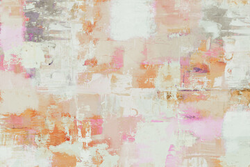 Modern abstract background texture with splashes of pink and orange