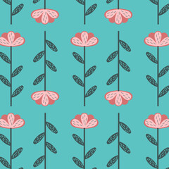 pattern pastel flowers