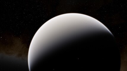 Planets and galaxy, science fiction wallpaper 3d illustration