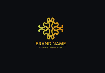 Monogram Luxury Logo Template, Logo Luxury, Logo Gold classic, Icon Logo Gold luxury, Branding
