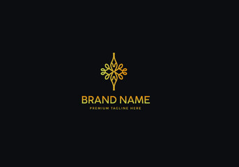 Monogram Luxury Logo Template, Logo Luxury, Logo Gold classic, Icon Logo Gold luxury, Branding