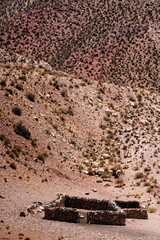 ruins in the dry mountains