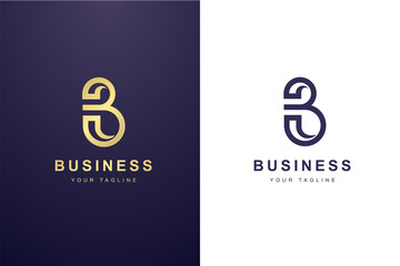 Initial Letter B Logo For Business or Media Company.