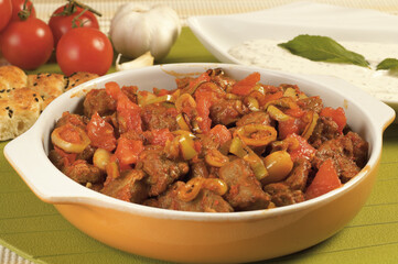 Turkish Food Et Kavurma / Braised meat Beef