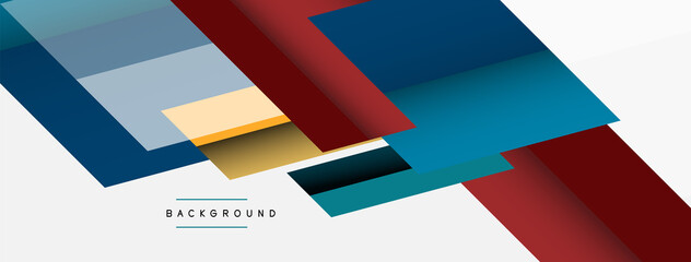 Obraz premium Background. Geometric diagonal square shapes and lines abstract composition. Vector illustration for wallpaper banner background or landing page
