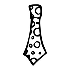 tie of party hand drawn illustration