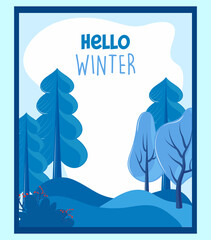 hello winter poster