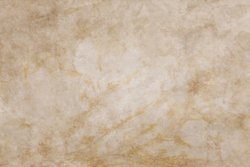 old brown background with antique grunge paper texture or marble stone wall texture with distressed faded cracks in beige tan color