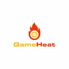 Crypto Fantasy Game with Fire Flame Logo Design