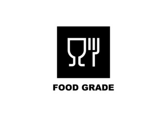 Food grade simple flat icon vector illustration