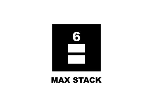 Max stack simple flat icon vector illustration