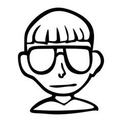 person style of avatar hand drawn illustration