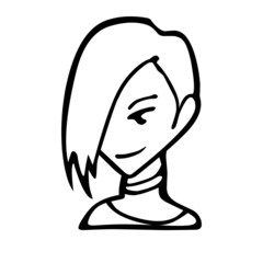 person style of avatar hand drawn illustration
