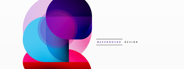 Creative geometric wallpaper. Minimal circle triangle and square line abstract background. Vector illustration for wallpaper banner background or landing page