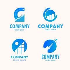 blue finance-related company logo in EPS format