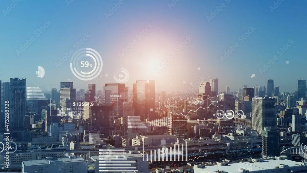 Aufkleber statistics of business concept. finance chart. financial planning. data analysis.