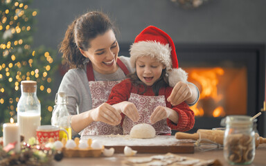Cooking Christmas cookies
