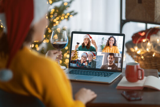 family celebrating Christmas