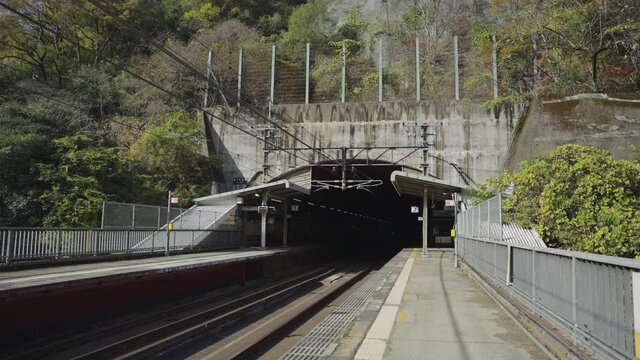 JR Takedao Station in Hyogo, Start Point for old Fukuchiyama Hiking Trail