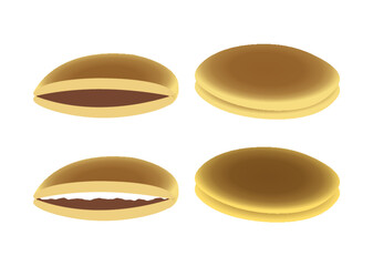 どら焼き（ベクター）