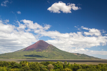 View of Momotombo volcano