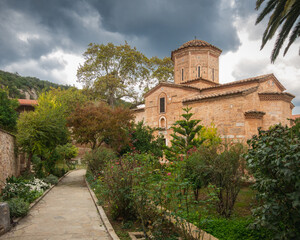 Fototapeta na wymiar View to the Loukou monastery