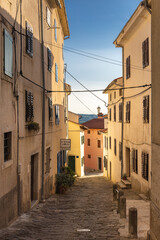 Fototapeta na wymiar On the streets of old part of Motovun