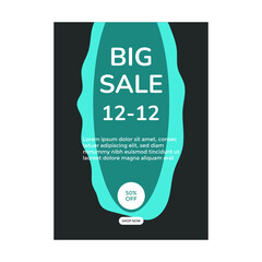 BIG SALE SPECIAL 12 12 TEMPLATE DESIGN. BANNER PROMOTION TEMPLATE BACKGROUND COVER VECTOR