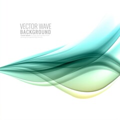 Abstract colorful smooth business wave background